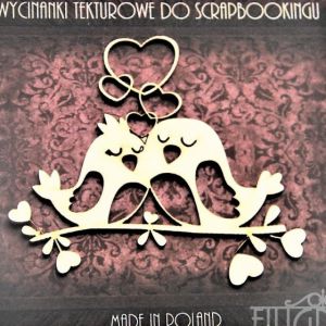 Tekturka Filigranki Ptaszki/Serduszka